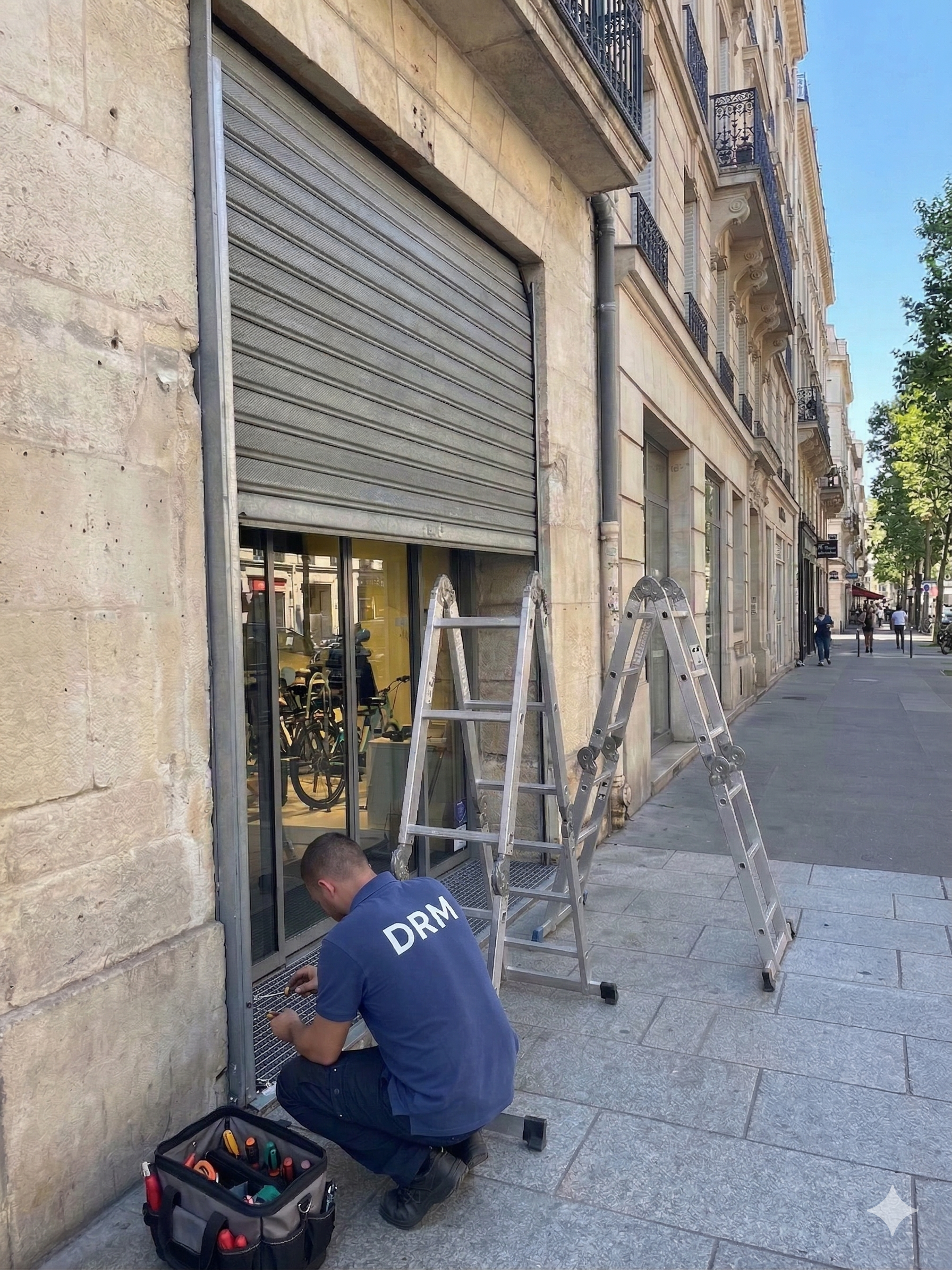 Installation rideau métallique Beaugrenelle